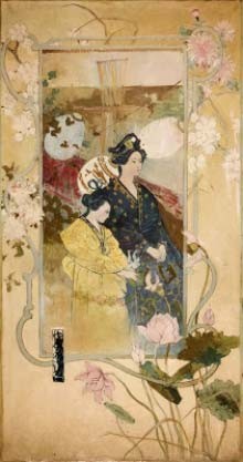 Geishas en kimono