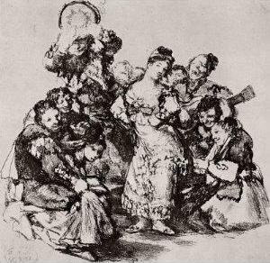 El Vito (1824-25) Goya. Colección estampas. Fundación Lázaro Galdiano
