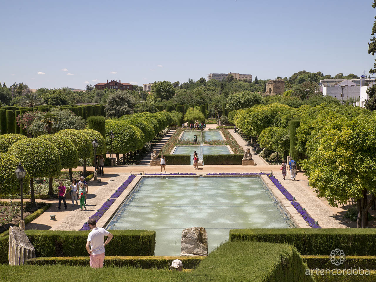 Los estanques de los Jardines del Alcázar de los Reyes Cristianos