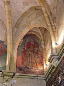 Santa Victoria, en un fresco de la capilla de San Bartolomé