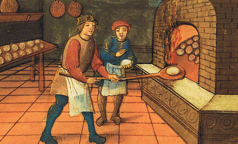 medieval bread baker