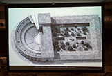 Detalle de la locución que se muestra a los visitantes del Teatro Romano de Córdoba