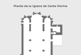 Plano-Planta de la Iglesia de Santa Marina en Córdoba