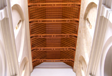 Cubierta de la nave central de la Iglesia de Santiago en Córdoba