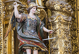 'Arcángel San Miguel' en el Altar Mayor de la Iglesia de San Andrés en Cordoba