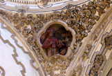 Una de las pechinas que sustentan la bóveda que cubre el cruero de la Iglesia de San Francisco en Córdoba Una de las pechinas que sustentan la bóveda que cubre el cruero de la Iglesia de San Francisco en Córdoba