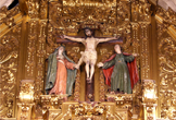 'Calvario' en el Altar Mayor de la Iglesia de San Nicolás de la Villa en Córdoba
