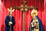 Titulares de la Hermandad de la Sentencia en la Iglesia de San Nicolás de la Villa en Córdoba