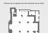Plano-planta de la Iglesia de San Nicolás de la Villa en Córdoba