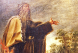 Elías confundiendo a los profetas de Baal en el Monte Calvario