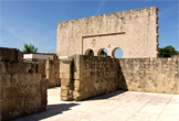 Detalle del interior de la Casa de Ya'far en Medina Azahara Detalle del interior de la Casa de Ya'far en Medina Azahara