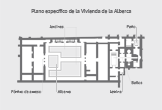 Plano de la Vivienda de la Alberca en Medina Azahara