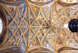 Una de las bóvedas de crucería gótica de la Capilla del Sagrario en la Mezquita-Catedral de Córdoba