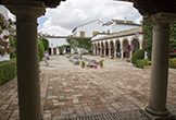 Visión general del Patio de Columnas en el Palacio de Viana de Córdoba