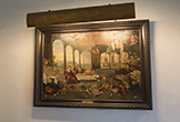 El sentido del gusto' atribuido a la escuela de Brueghel en la Sala Brueghel del Palacio de Viana en Córdoba