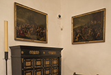 Detalle de uno de los vértices del Salón de las Firmas en el Palacio de Viana de Córdoba