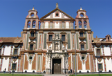 Fachada de la iglesia del antiguo Convento de La Merced en la Plaza de Colón de Córdoba