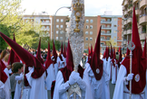 Cortejo penitencial de la Hermandad de la Sagrada Cena en Córdoba