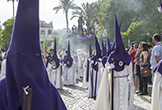 Nazarenos de la Hermandad de Pasión en Córdoba