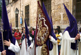Estandarte o bacalao de la Hermandad de la Sangre (Cister) en Córdoba