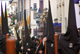 Nazarenos de la Hermandad de la Soledad en Córdoba